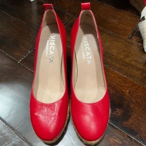 Viscata leather wedges, size 40. Good used condition.